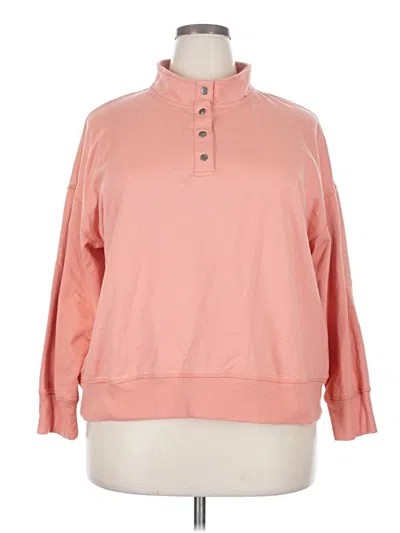 Pre-owned Unbranded Long Sleeve Polo Shirt In Pink