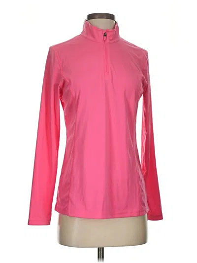 Pre-owned Unbranded Long Sleeve Polo Shirt In Pink