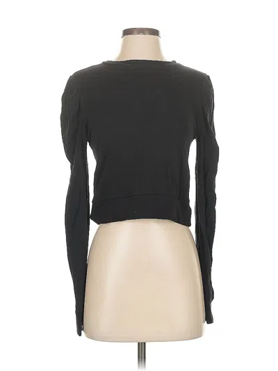 Pre-owned Unbranded Long Sleeve T-shirt In Black