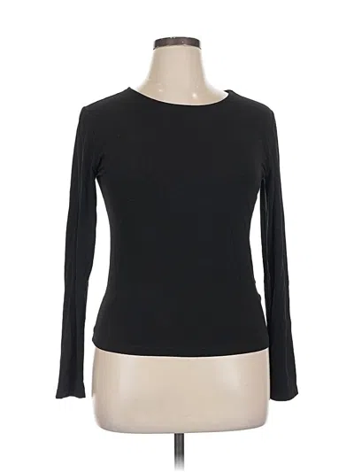 Pre-owned Unbranded Long Sleeve T-shirt In Black