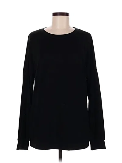 Pre-owned Unbranded Long Sleeve T-shirt In Black