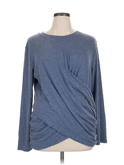 Pre-owned Unbranded Long Sleeve T-shirt In Blue