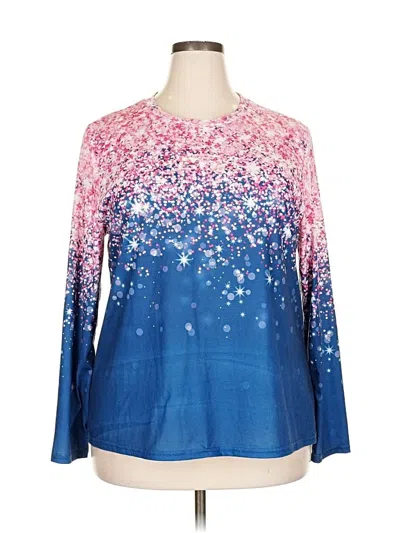 Pre-owned Unbranded Long Sleeve T-shirt In Blue
