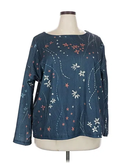 Pre-owned Unbranded Long Sleeve T-shirt In Blue