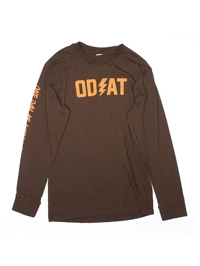 Pre-owned Unbranded Kids' Long Sleeve T-shirt In Brown
