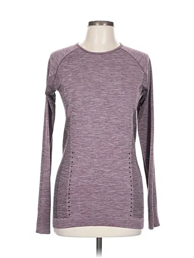 Pre-owned Unbranded Long Sleeve T-shirt In Purple