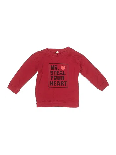 Pre-owned Unbranded Kids' Long Sleeve T-shirt In Red