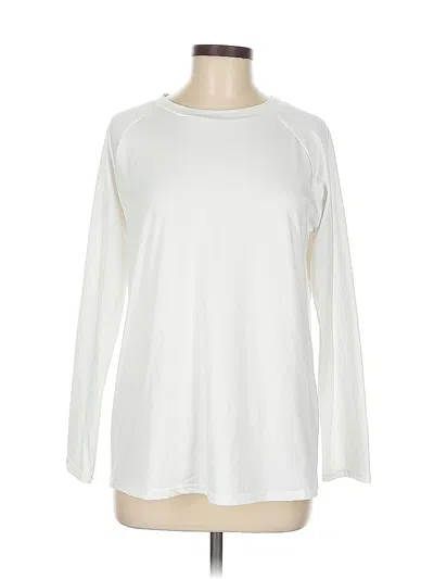 Pre-owned Unbranded Long Sleeve T-shirt In White