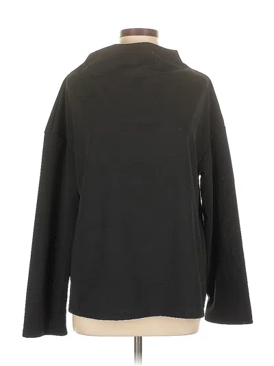 Pre-owned Unbranded Long Sleeve Top Black Turtleneck Tops