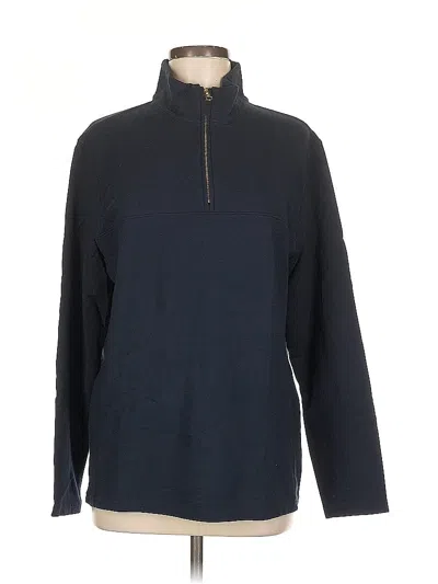 Pre-owned Unbranded Long Sleeve Top Blue Turtleneck Tops