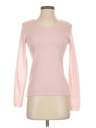 Pre-owned Unbranded Long Sleeve Top Pink Sweetheart Neckline Tops
