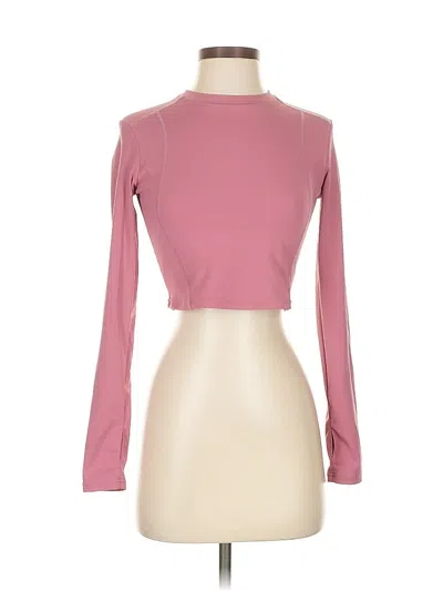 Pre-owned Unbranded Long Sleeve Top Pink Turtleneck Tops