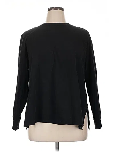 Pre-owned Unbranded Long Sleeve T-shirt In Black
