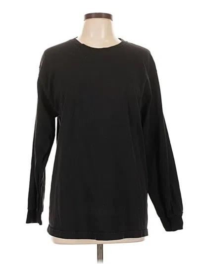 Pre-owned Unbranded Long Sleeve T-shirt In Black