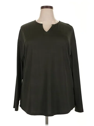 Pre-owned Unbranded Long Sleeve T-shirt In Black