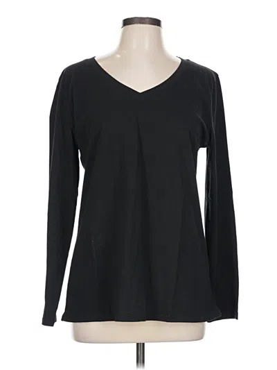 Pre-owned Unbranded Long Sleeve T-shirt In Black