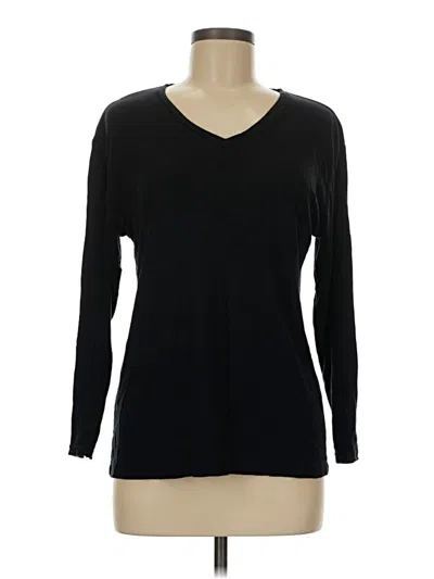 Pre-owned Unbranded Long Sleeve T-shirt In Black