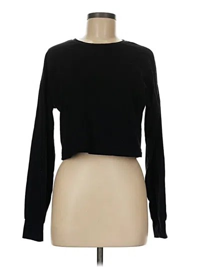 Pre-owned Unbranded Long Sleeve T-shirt In Black