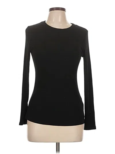 Pre-owned Unbranded Long Sleeve T-shirt In Black