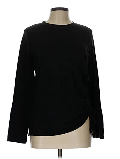 Pre-owned Unbranded Long Sleeve T-shirt In Black