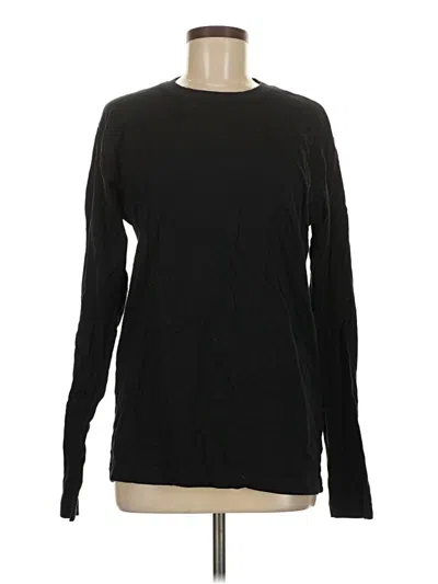 Pre-owned Unbranded Long Sleeve T-shirt In Black