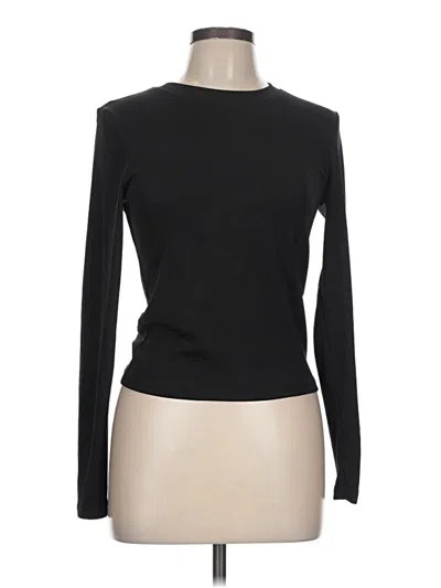 Pre-owned Unbranded Long Sleeve T-shirt In Black