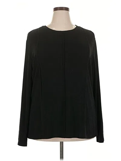 Pre-owned Unbranded Long Sleeve T-shirt In Black