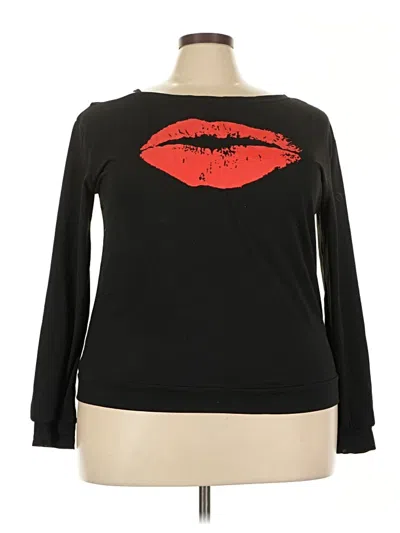 Pre-owned Unbranded Long Sleeve T-shirt In Black