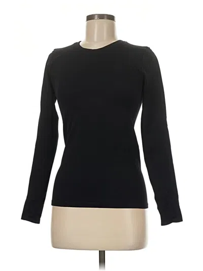 Pre-owned Unbranded Long Sleeve T-shirt In Black