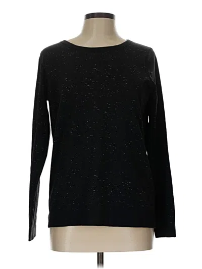 Pre-owned Unbranded Long Sleeve T-shirt In Black