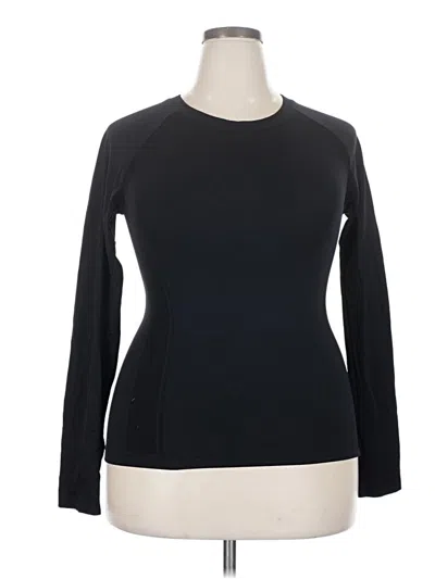 Pre-owned Unbranded Long Sleeve T-shirt In Black