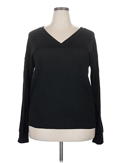 Pre-owned Unbranded Long Sleeve T-shirt In Black