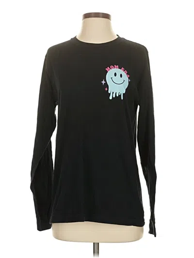 Pre-owned Unbranded Long Sleeve T-shirt In Black