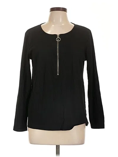Pre-owned Unbranded Long Sleeve T-shirt In Black