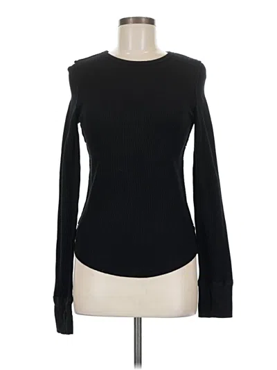 Pre-owned Unbranded Long Sleeve T-shirt In Black