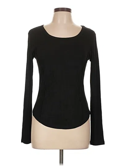 Unbranded Long Sleeve T-shirt In Black