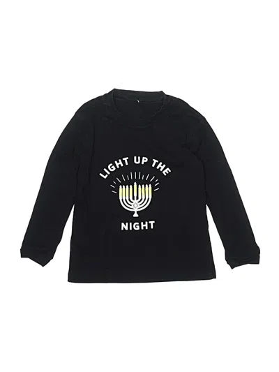 Pre-owned Unbranded Kids' Long Sleeve T-shirt In Black