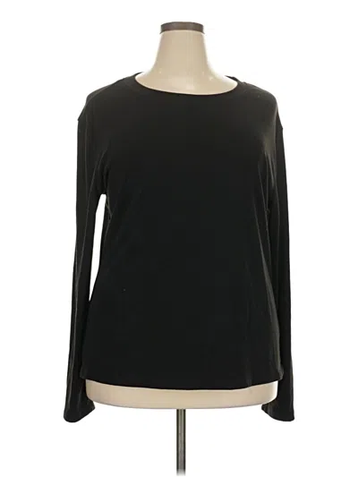 Pre-owned Unbranded Long Sleeve T-shirt In Black
