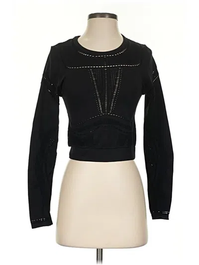 Pre-owned Unbranded Long Sleeve T-shirt In Black