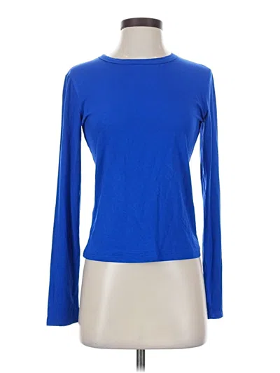 Pre-owned Unbranded Long Sleeve T-shirt In Blue