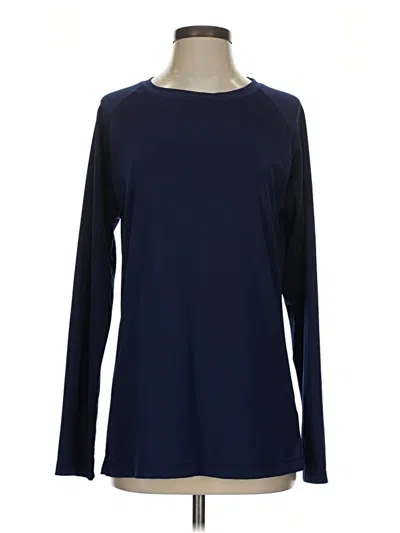 Pre-owned Unbranded Long Sleeve T-shirt In Blue