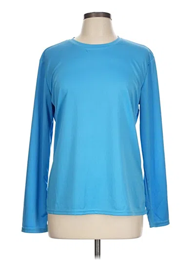 Pre-owned Unbranded Long Sleeve T-shirt In Blue