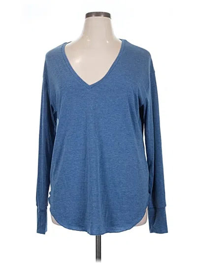 Pre-owned Unbranded Long Sleeve T-shirt In Blue