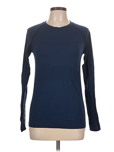 Pre-owned Unbranded Long Sleeve T-shirt In Blue