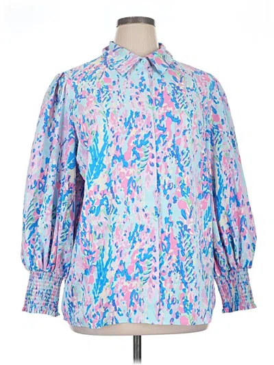 Pre-owned Unbranded Long Sleeve T-shirt In Blue