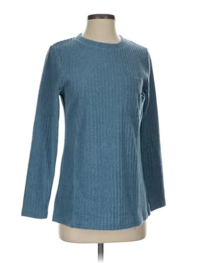 Pre-owned Unbranded Long Sleeve T-shirt In Blue