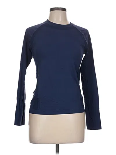 Pre-owned Unbranded Long Sleeve T-shirt In Blue