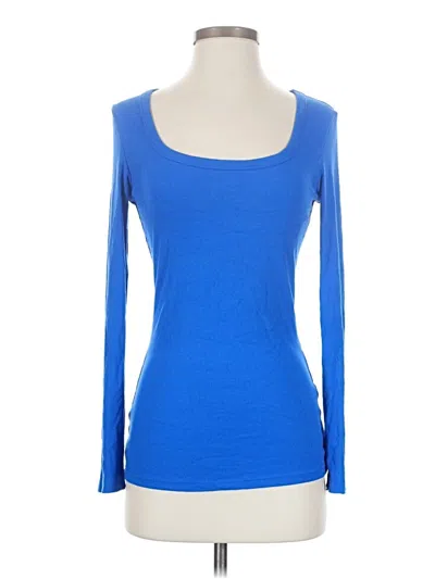 Pre-owned Unbranded Long Sleeve T-shirt In Blue