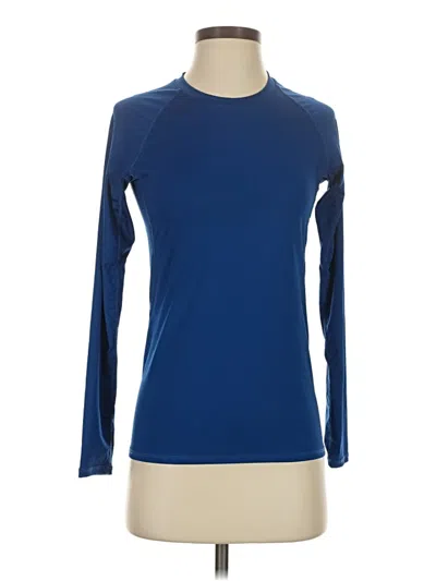 Pre-owned Unbranded Long Sleeve T-shirt In Blue