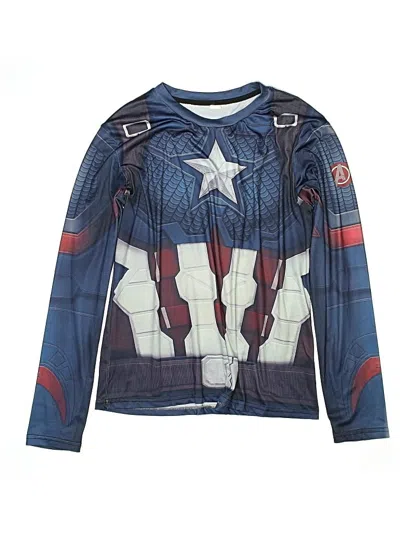 Pre-owned Unbranded Kids' Long Sleeve T-shirt In Blue